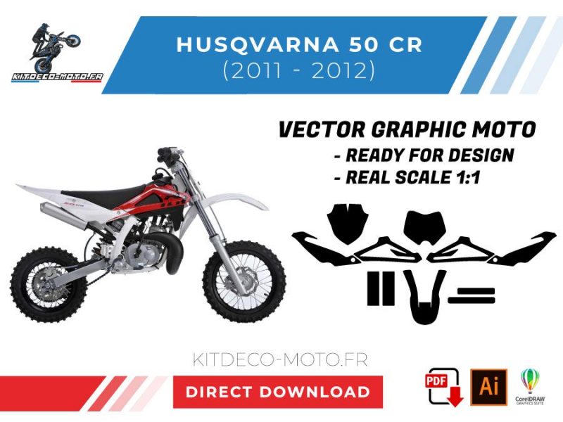 modello vettoriale husqvarna 50 cr 2011 2012
