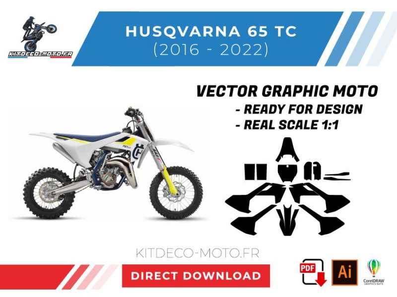 modello vettoriale husqvarna 65 tc 2016 2022
