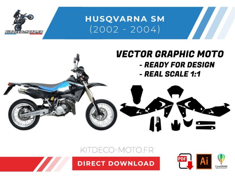 modello vettoriale husqvarna sm 2002 2004