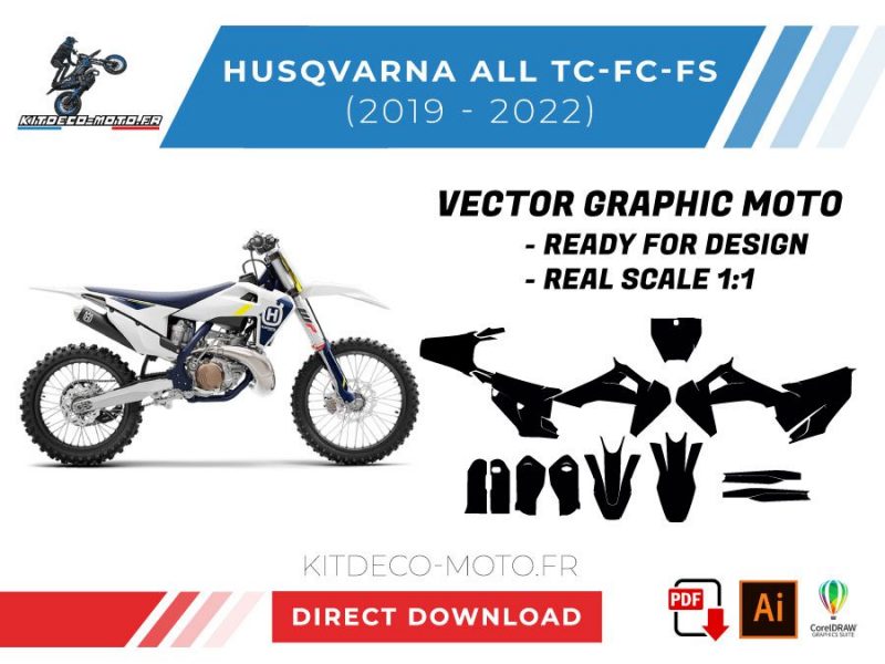 template vector husqvarna tc fc fs 2019 2022
