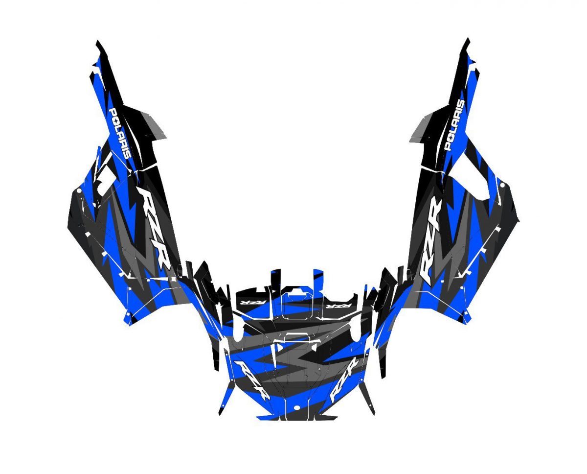 kit déco polaris rzr pro xp (après 2020) bleu