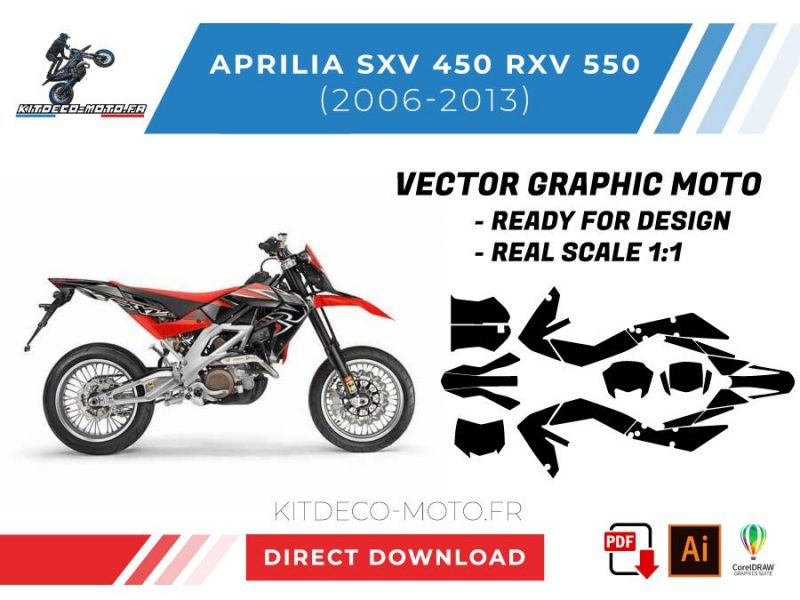 template vector aprilia sxv 450 rxv 550 2006 2013