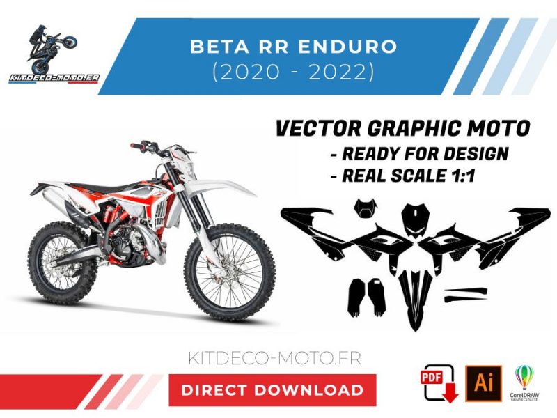 plantilla vector beta rr enduro 2020 2022