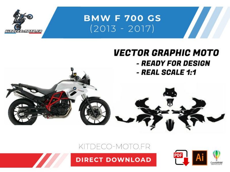 template vector bmw f 700 gs 2013 2017