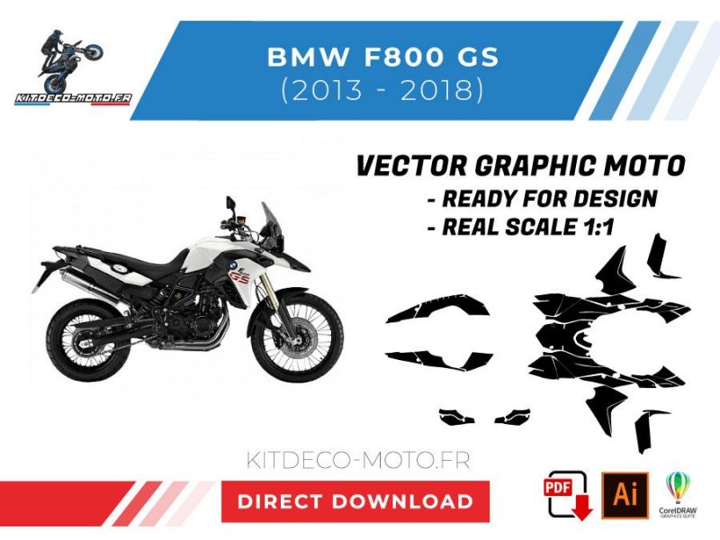 modello vettoriale bmw f800 gs 2013 2018