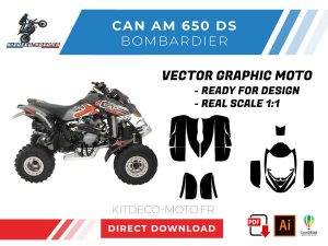 template vector can am 650 ds bombardier