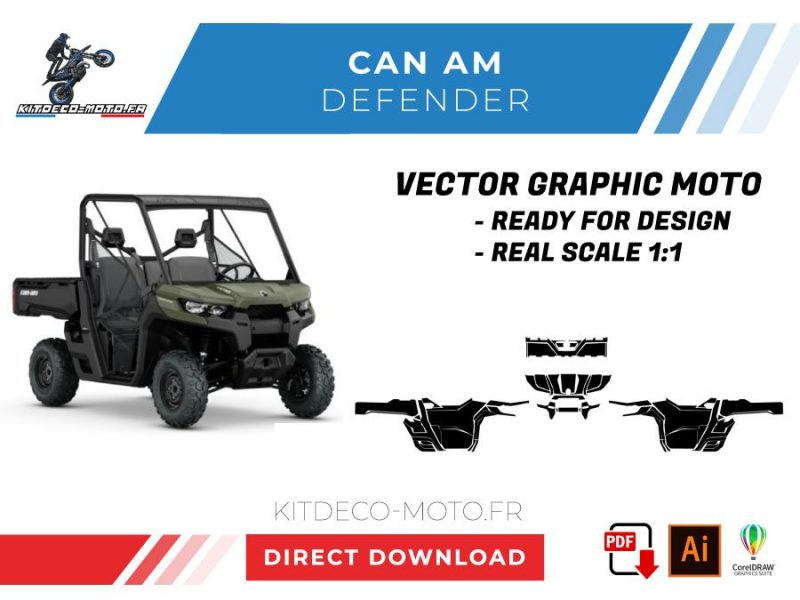 can am defender vector template