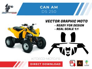 template vector can am ds 250
