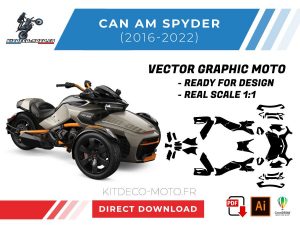 template vector can am spyder 2016 2022