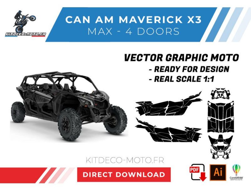 template vector canam maverick x3 max