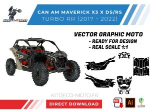 template vector canam maverick x3 x ds rs turbo 2017 2022