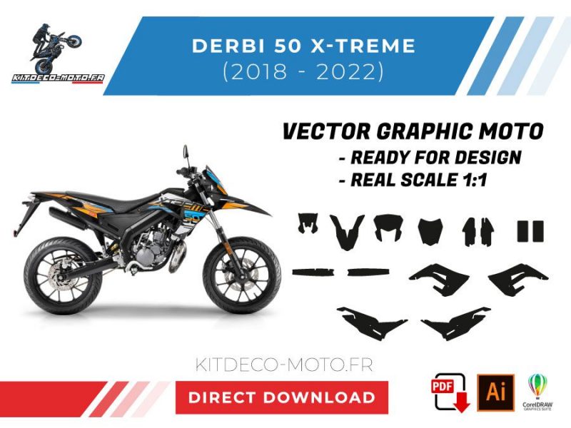 template vector derbi xtreme 2018 2022
