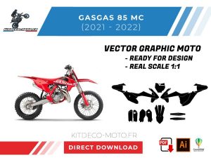 template vector gasgas 85 mc 2021 2022