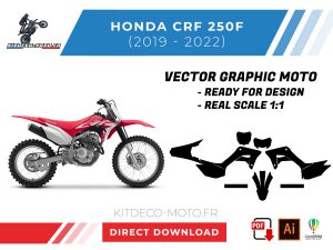 template vector honda 250f crf 2019 2022