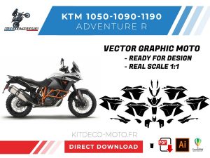 template vector ktm 1050 1090 1190 adventure r
