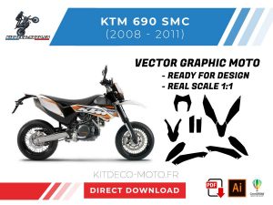 template vector ktm 690 smc 2008 2011
