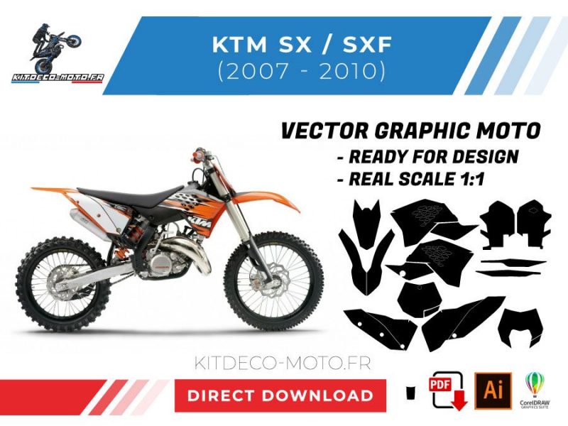 template vector ktm sx 2007 2010
