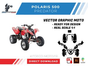 template vector polaris 500 predator