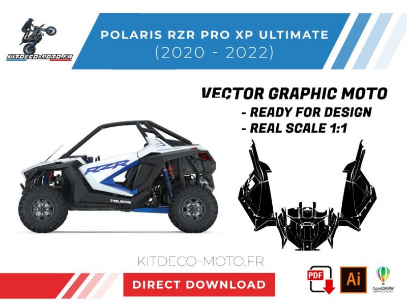 vector de plantilla polaris rzr pro xp ultimate 2020 2022