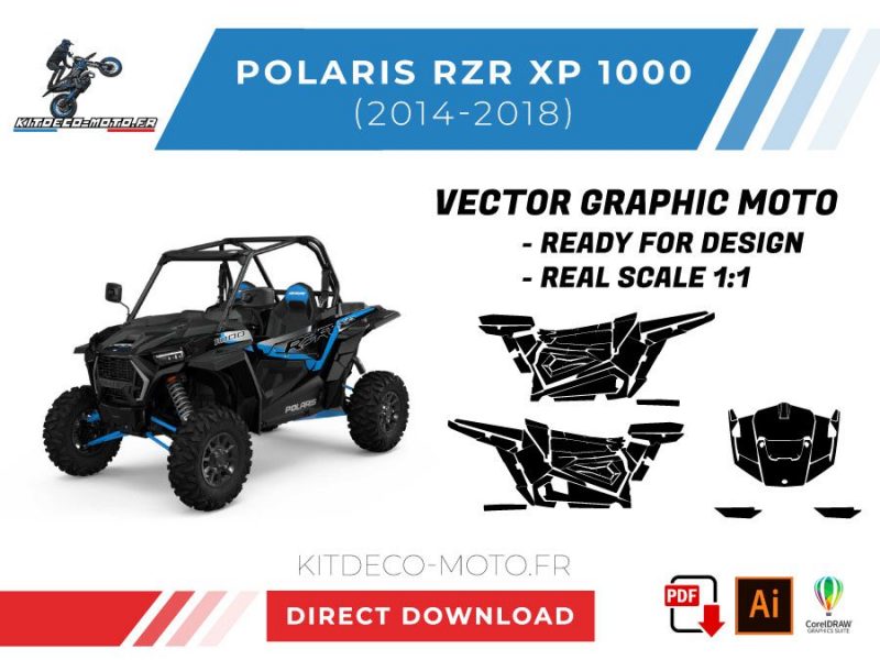 vector de plantilla polaris rzr xp 1000 2014 2018