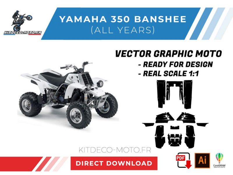 template vector yamaha 350 banshee