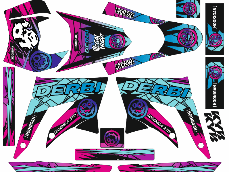 Kit-Deco-Derbi Xtreme Ultra Neon