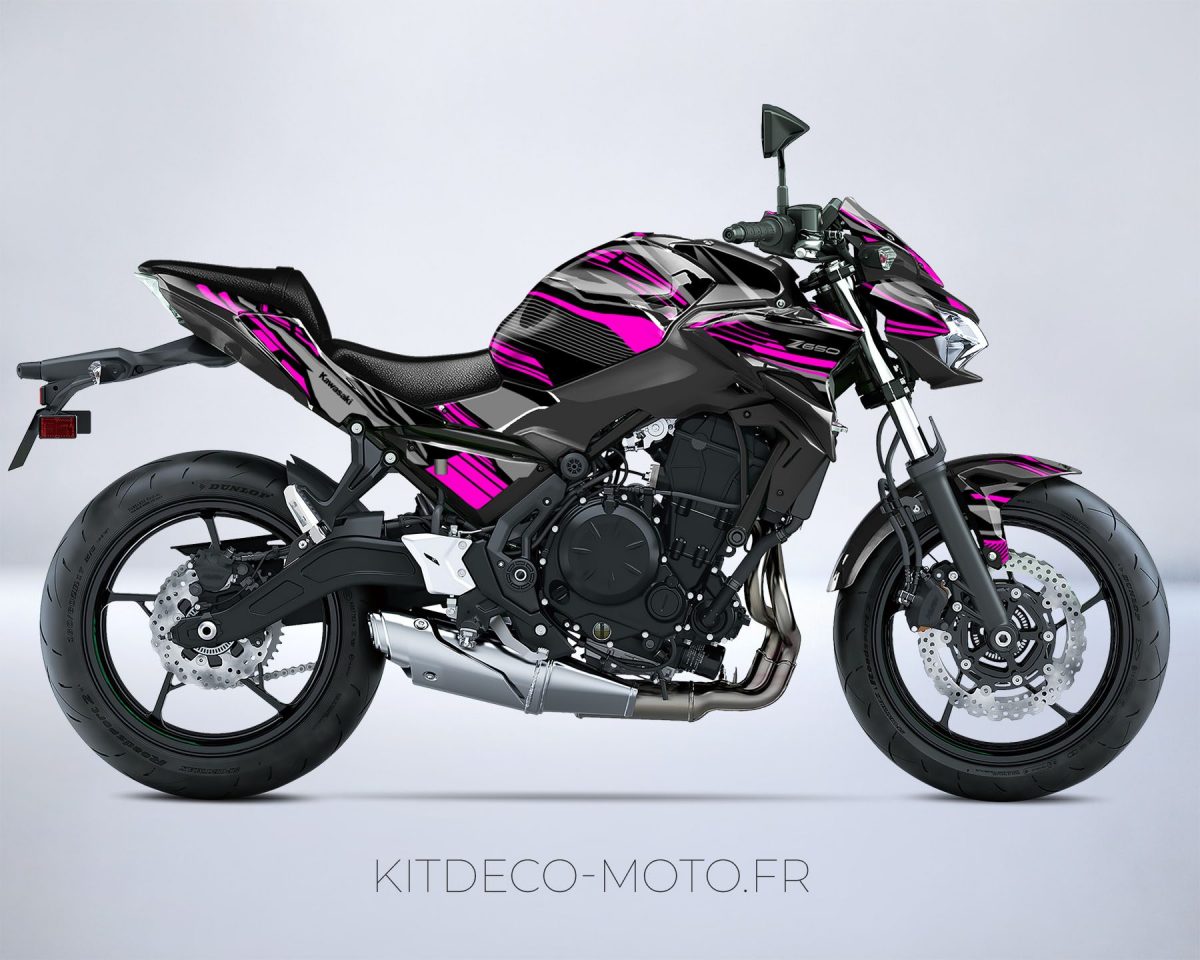 kit deco kawasaki z650 dark rose