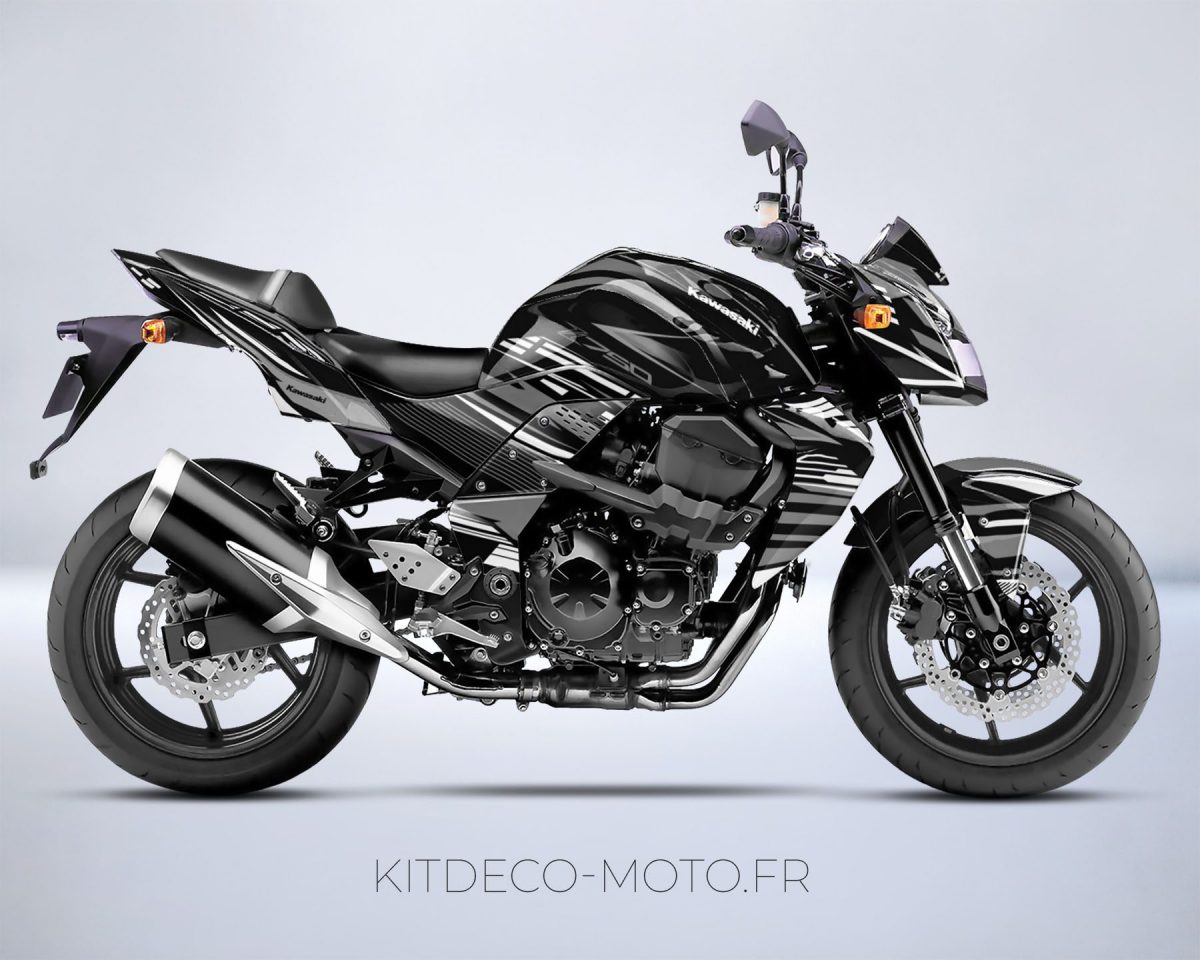 kit deco kawasaki z750 dark blanc