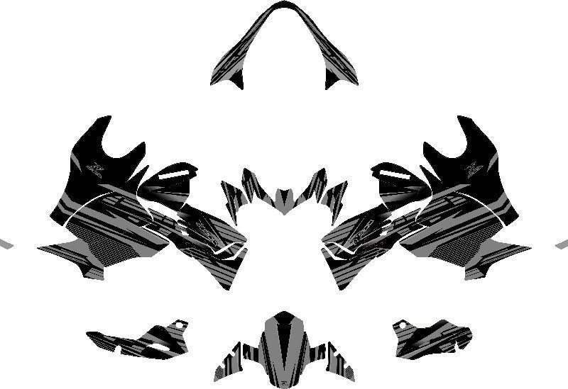 kit deco kawasaki z900 dark gris maquette