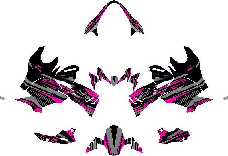 kit deco kawasaki z900 dark rose maquette