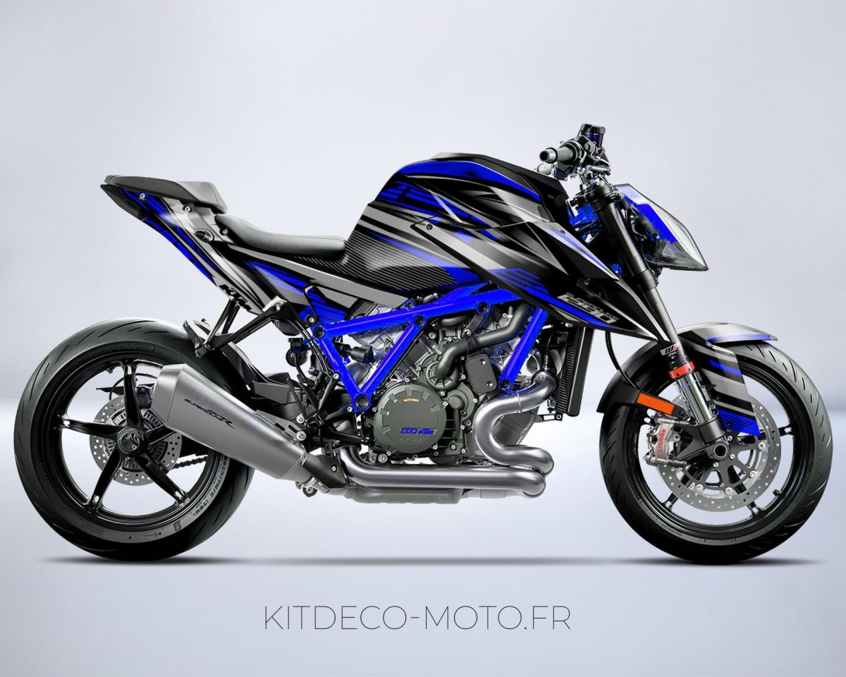 kit deco ktm 1290 superduke dark bleu mockup