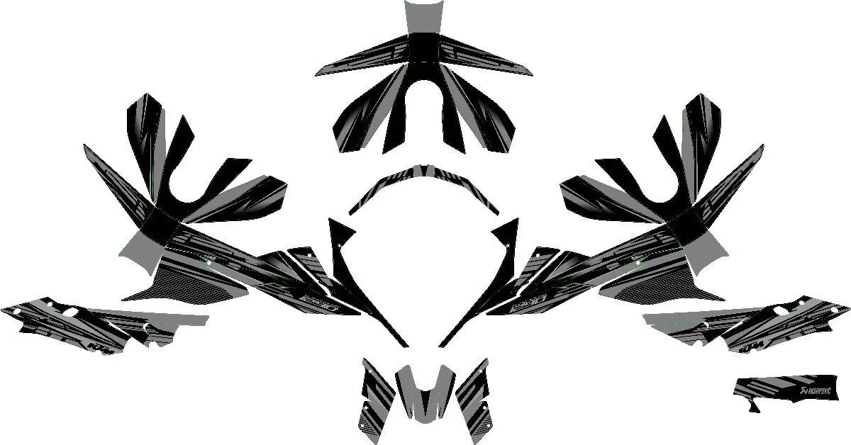 kit deco ktm 1290 superduke dark gris