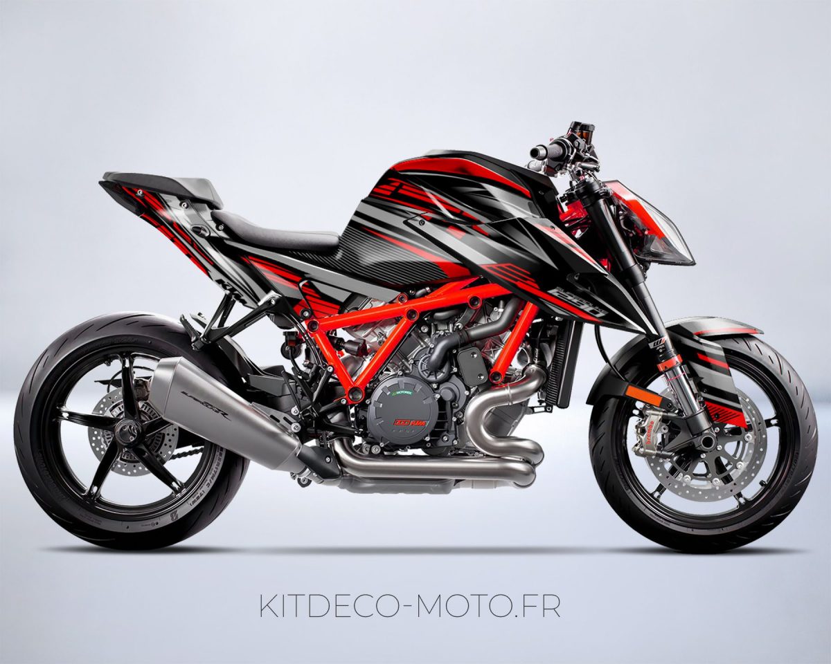 kit deco ktm 1290 superduke dark rouge mockup