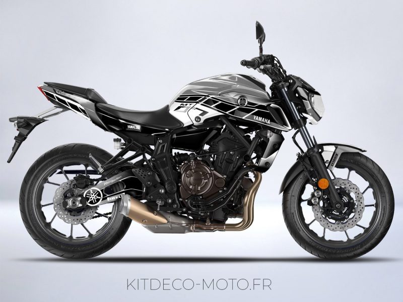 Deko-Kit Motorrad Yamaha MT 07 Jubiläum grau