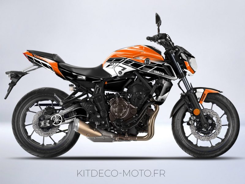 Deko-Kit Motorrad Yamaha MT 07 Jubiläum orange
