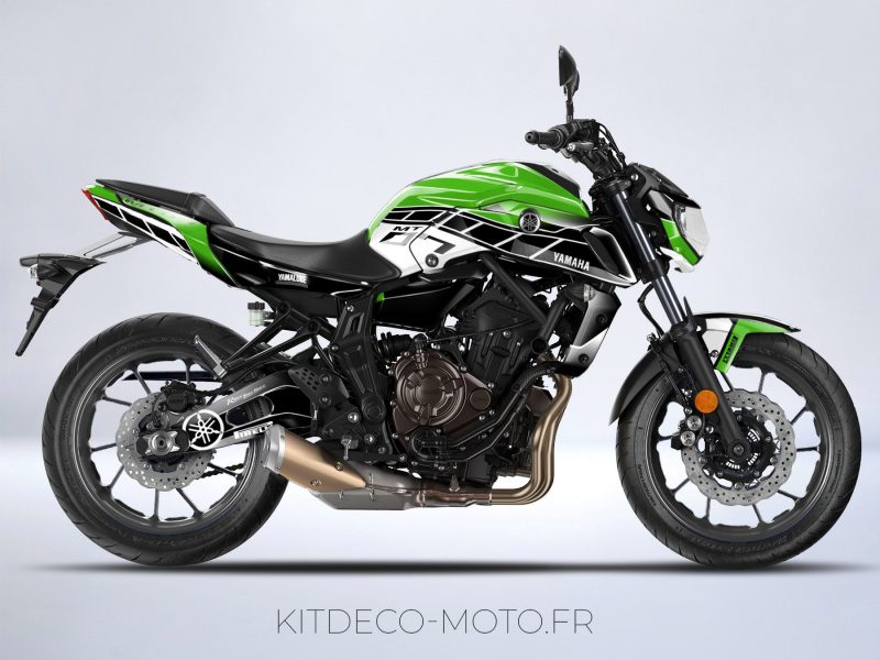 deco kit motorcycle yamaha mt 07 anniversary green