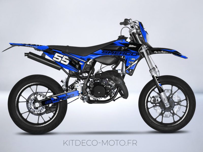 kit deco sherco 50 craft bleu