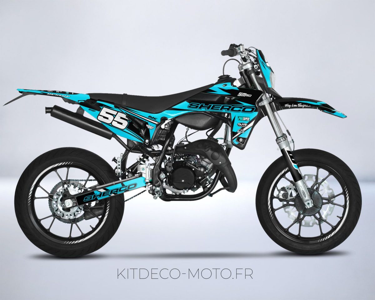 kit deco sherco 50 craft cyan