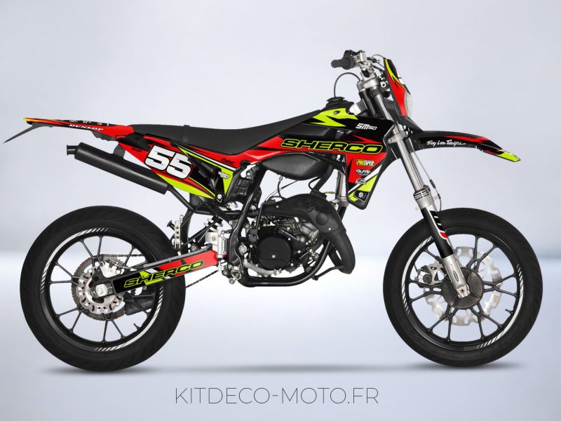 deco kit sherco 50 craft red yellow