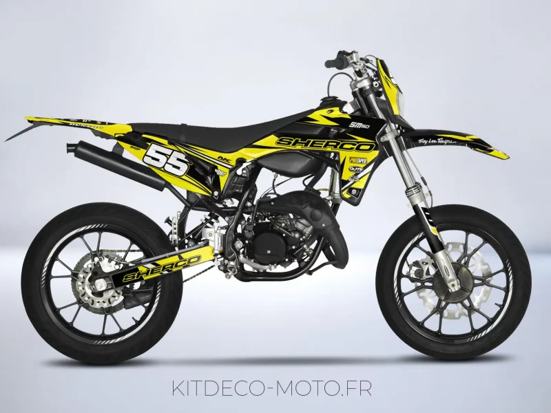 kit déco sherco 50 sm – craft jaune