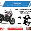 Vorlagenvektor Yamaha 1200 Super Tenere