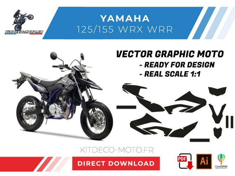template vector yamaha 125 wrx