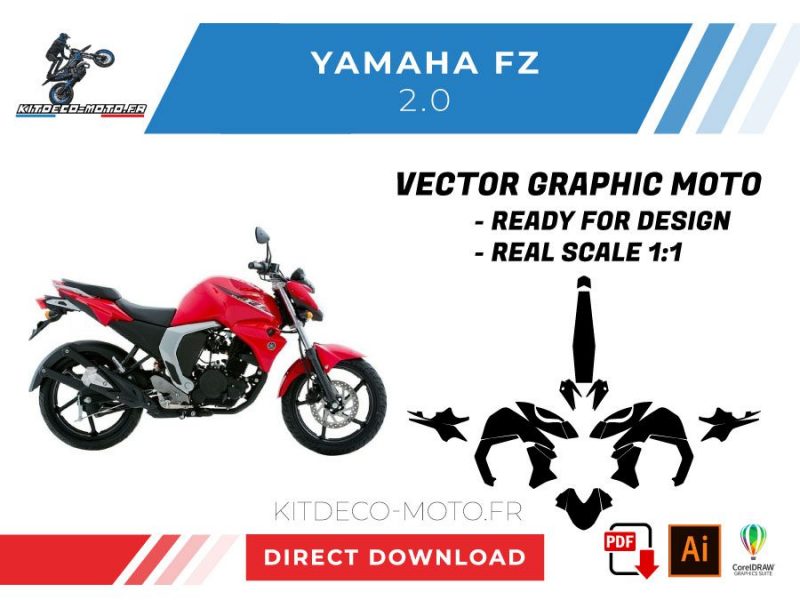 modello vettoriale yamaha fz 2