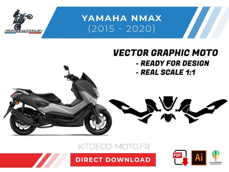template vector yamaha nmax 2015 2020