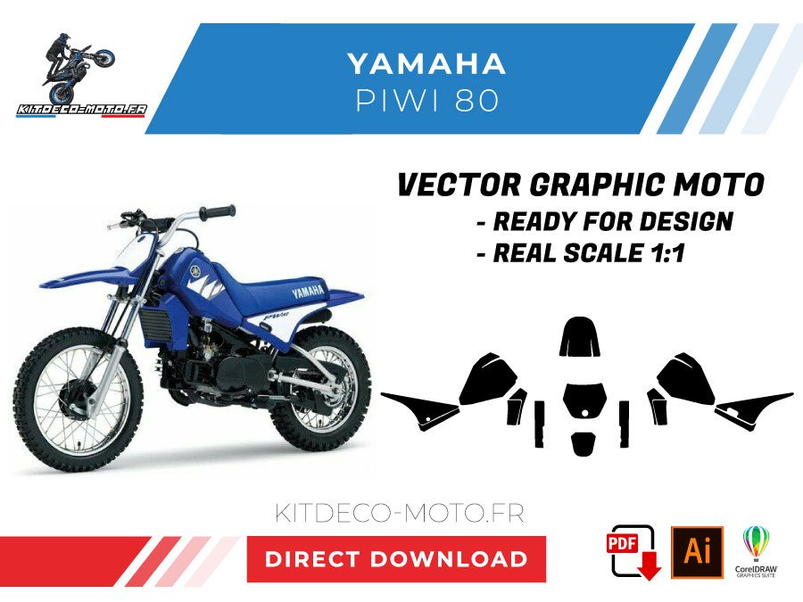 Vorlagenvektor Yamaha Piwi Pw 80