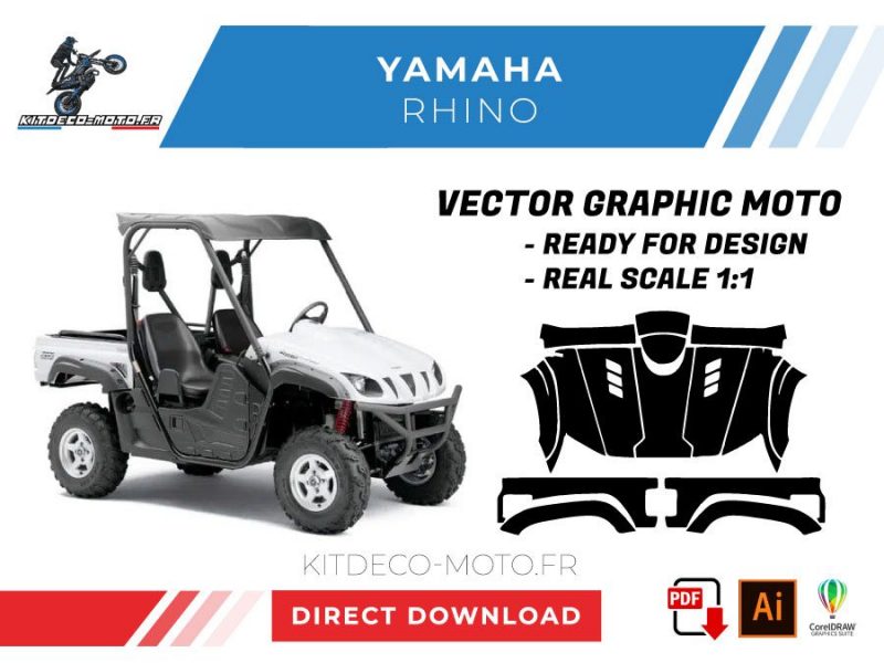template vector yamaha rhino