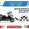 Vorlagenvektor Yamaha Tmax 2012 2016