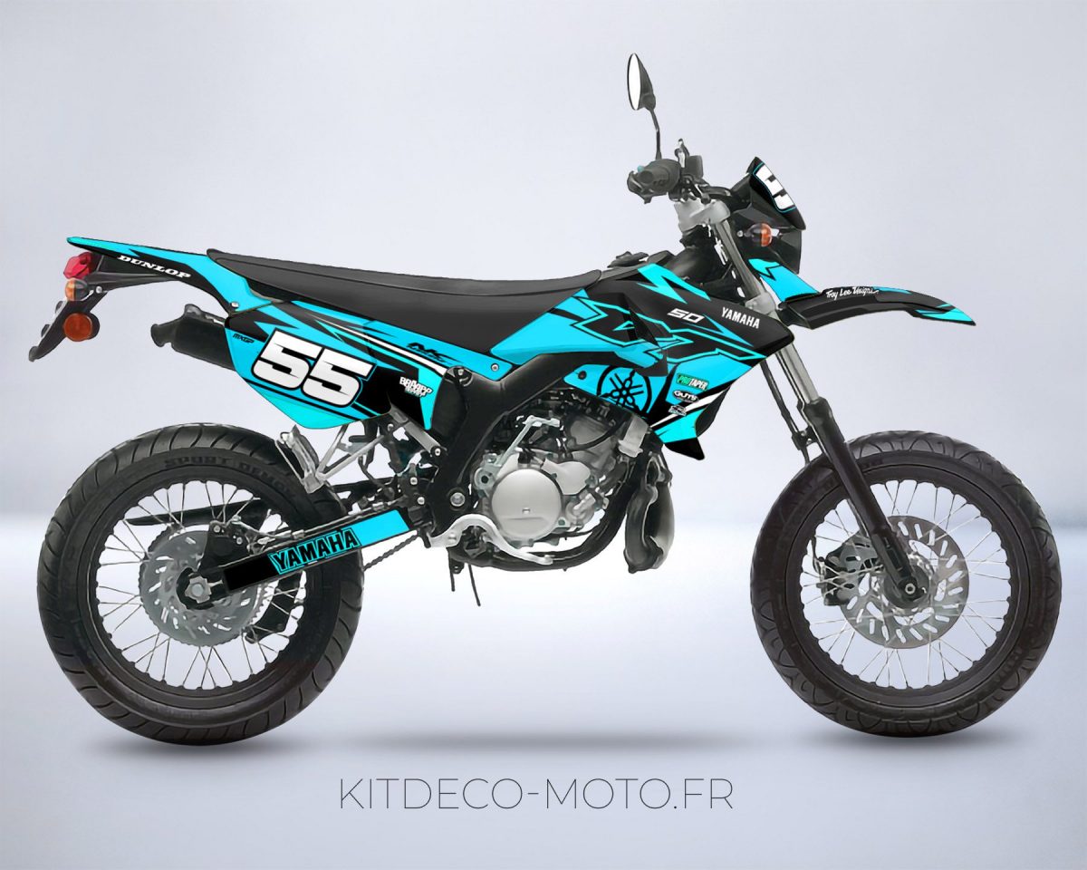 kit deco yamaha dt 50 craft cyan