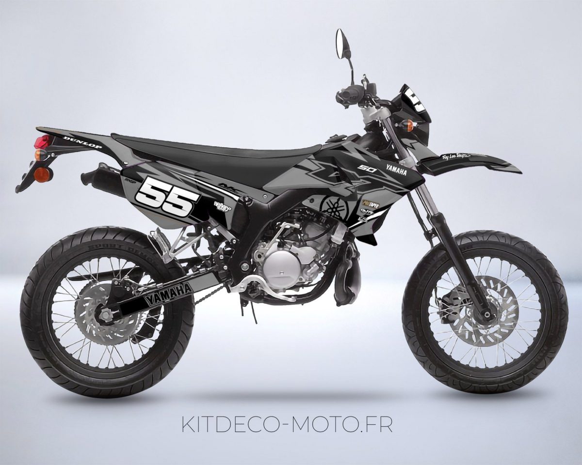 kit deco yamaha dt 50 craft gris