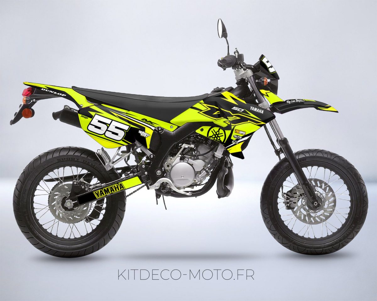 kit deco yamaha dt 50 craft jaune
